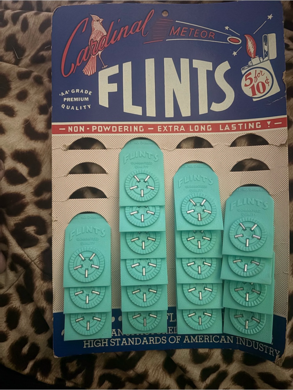 Cardinal Meteor Replacement Flints - Teal Pack